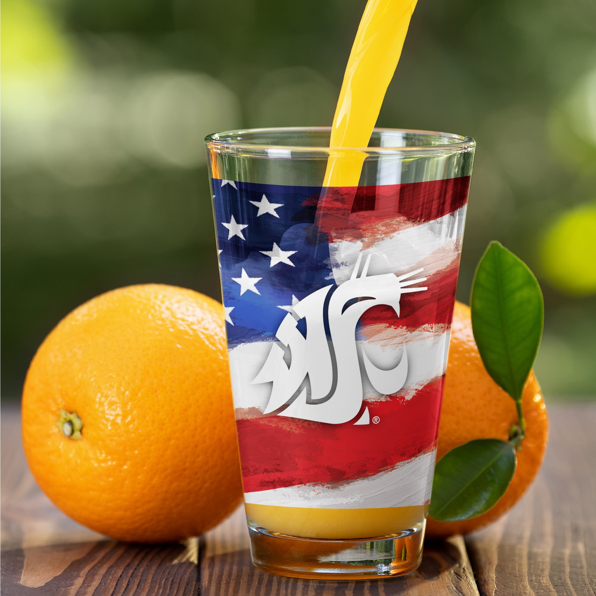 Set of 2 Washington State Cougars 16oz Americana Pints