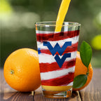 Set of 2 West Virginia Mountaineers 16oz Americana Pints