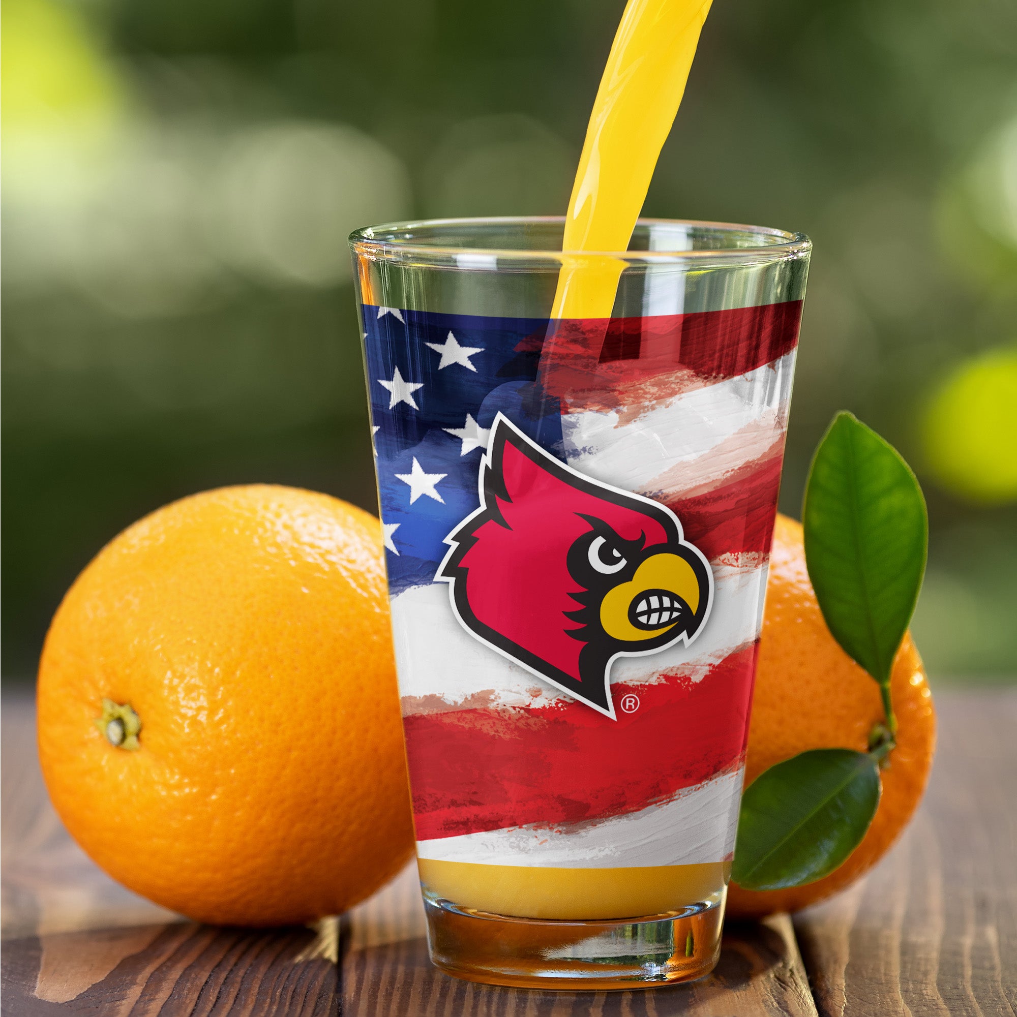 Set of 2 Louisville Cardinals 16oz Americana Pints