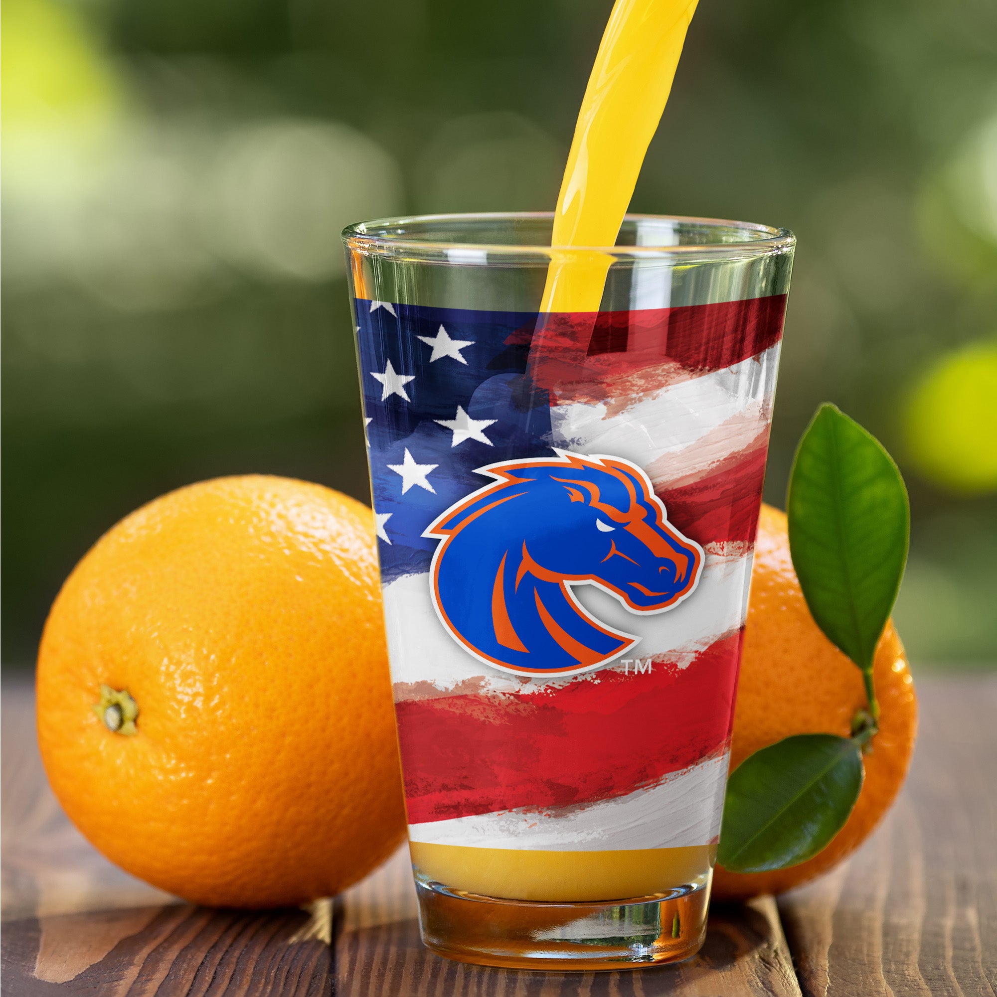 Set of 2 Boise State Broncos 16oz Americana Pints