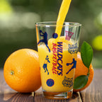 Set of 2 Arizona Wildcats Basketball Sketch 16oz Pints