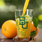Set of 2 Baylor Bears Campus Line Art 16oz Pints