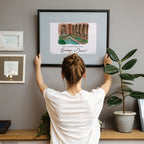 University of Oregon - Jordan Schnitzer Museum of Art, Framed Watercolor Wall Art 11" x 14" by Laura Wilcox