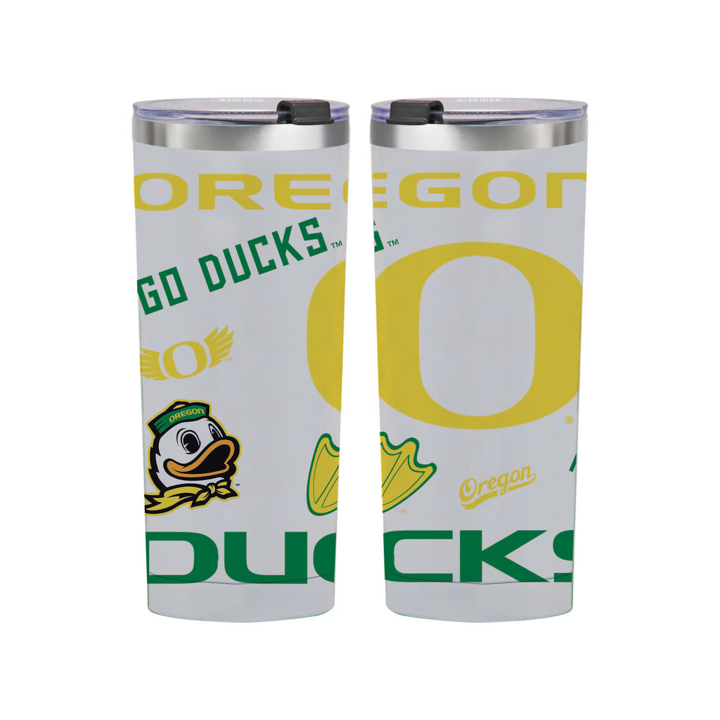 24oz Oregon Ducks Medley Stainless Steel Tumbler