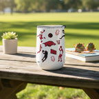 18oz Arkansas Razorbacks Basketball Sketch Stainless Tumbler