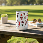 18oz Texas Tech Red Raiders Basketball Sketch Stainless Tumbler