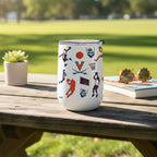 18oz Virginia Cavaliers Basketball Sketch Stainless Tumbler