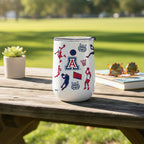 18oz Arizona Wildcats Basketball Sketch Stainless Tumbler