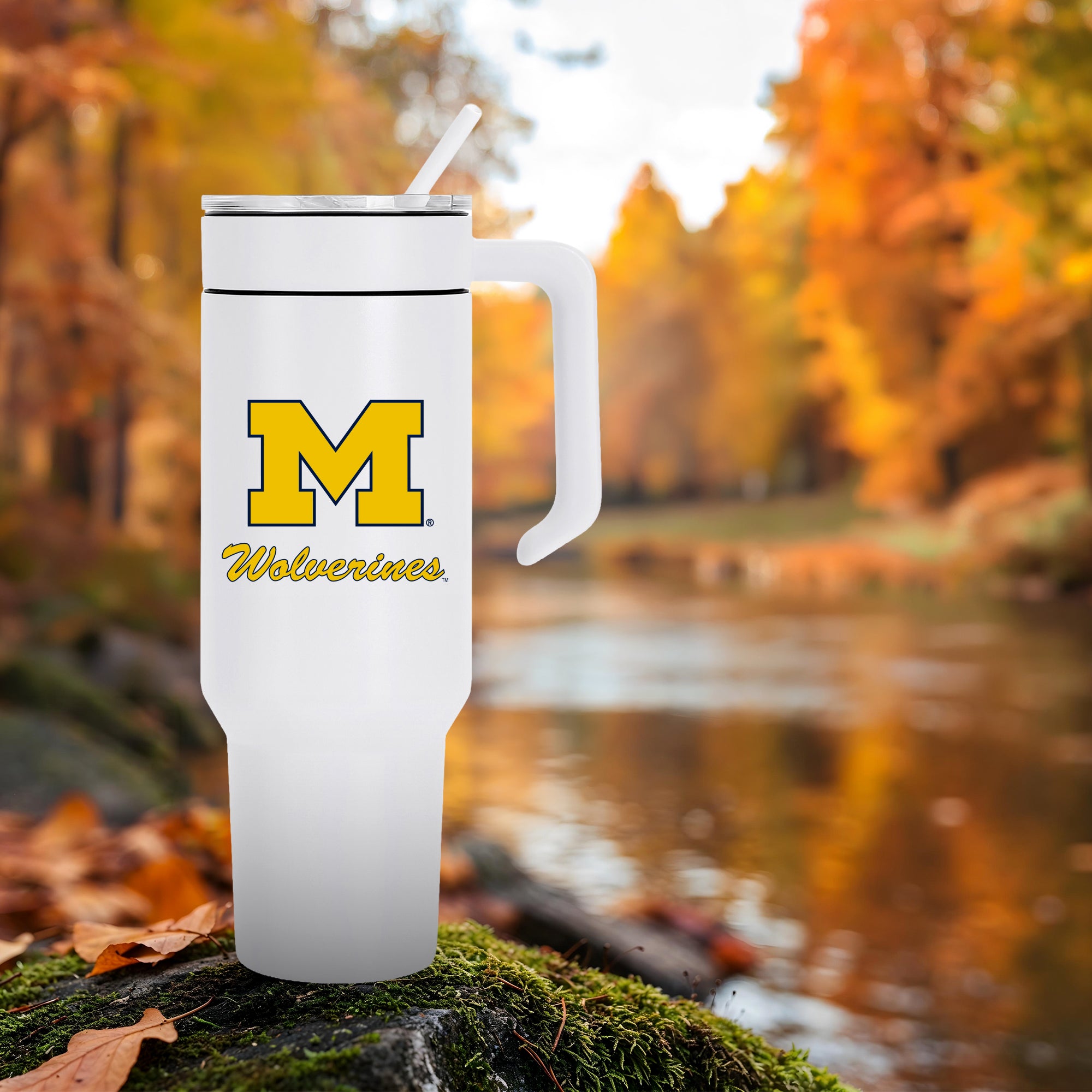 48oz Michigan Wolverines Combo Tumbler