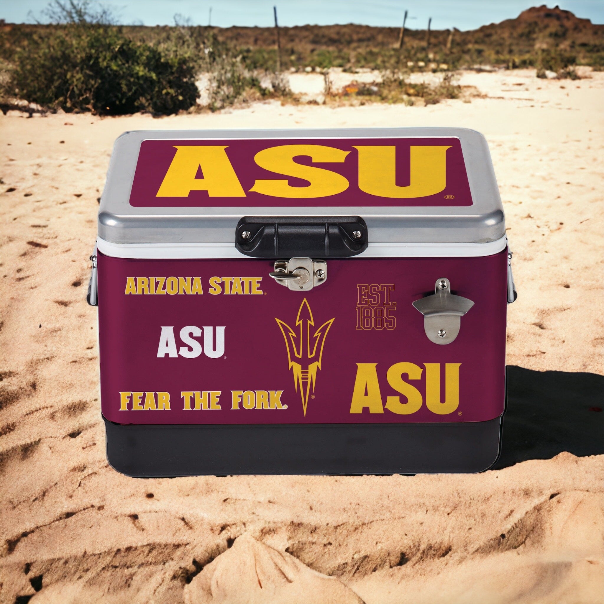 26qt Arizona State Sun Devils Medley Metal Cooler