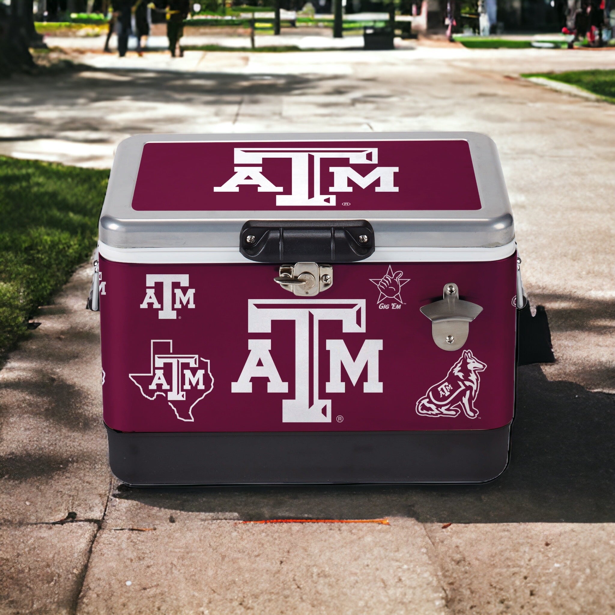 26qt Texas A&M Aggies Medley Metal Cooler