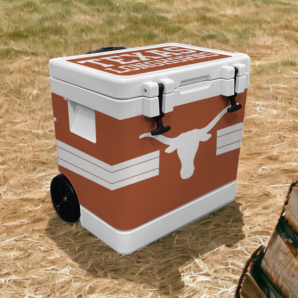 37qt Texas Longhorns Rotomolded Wheeled Cooler