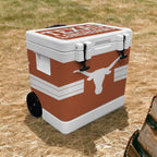 37qt Texas Longhorns Rotomolded Wheeled Cooler