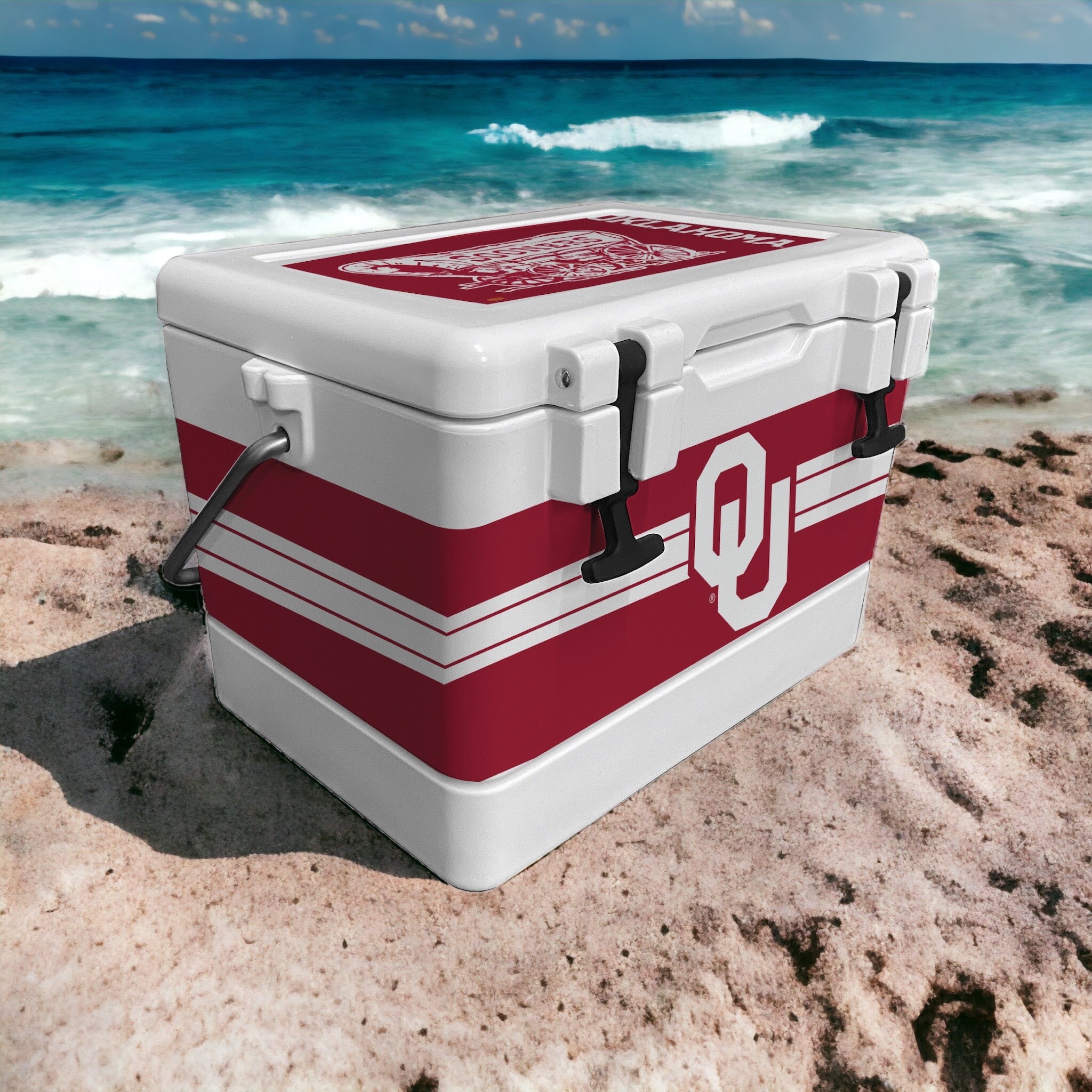 26qt Oklahoma Sooners Rotomolded Classic Cooler