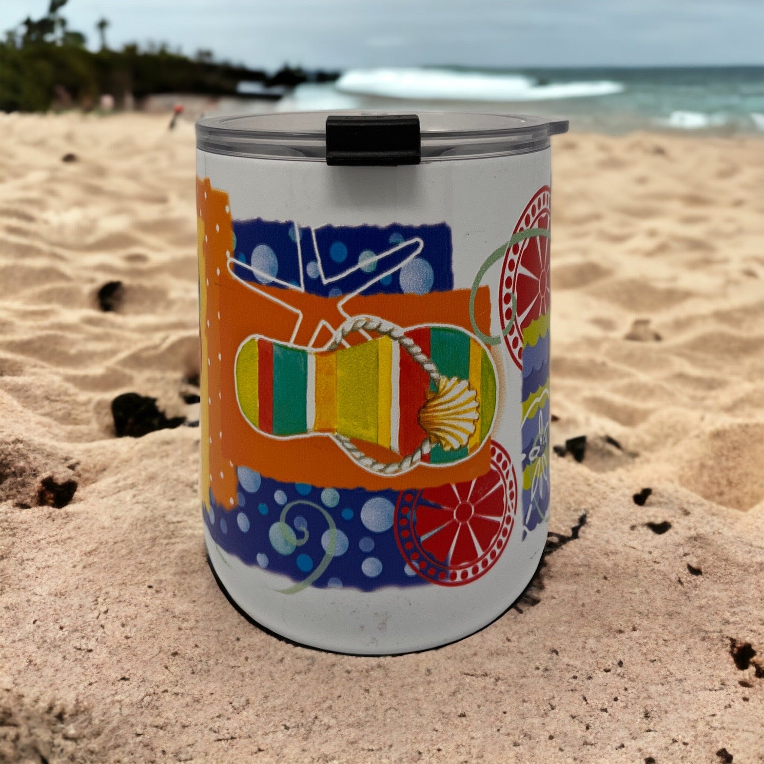 Flip Flops 18 oz Curved Tumbler