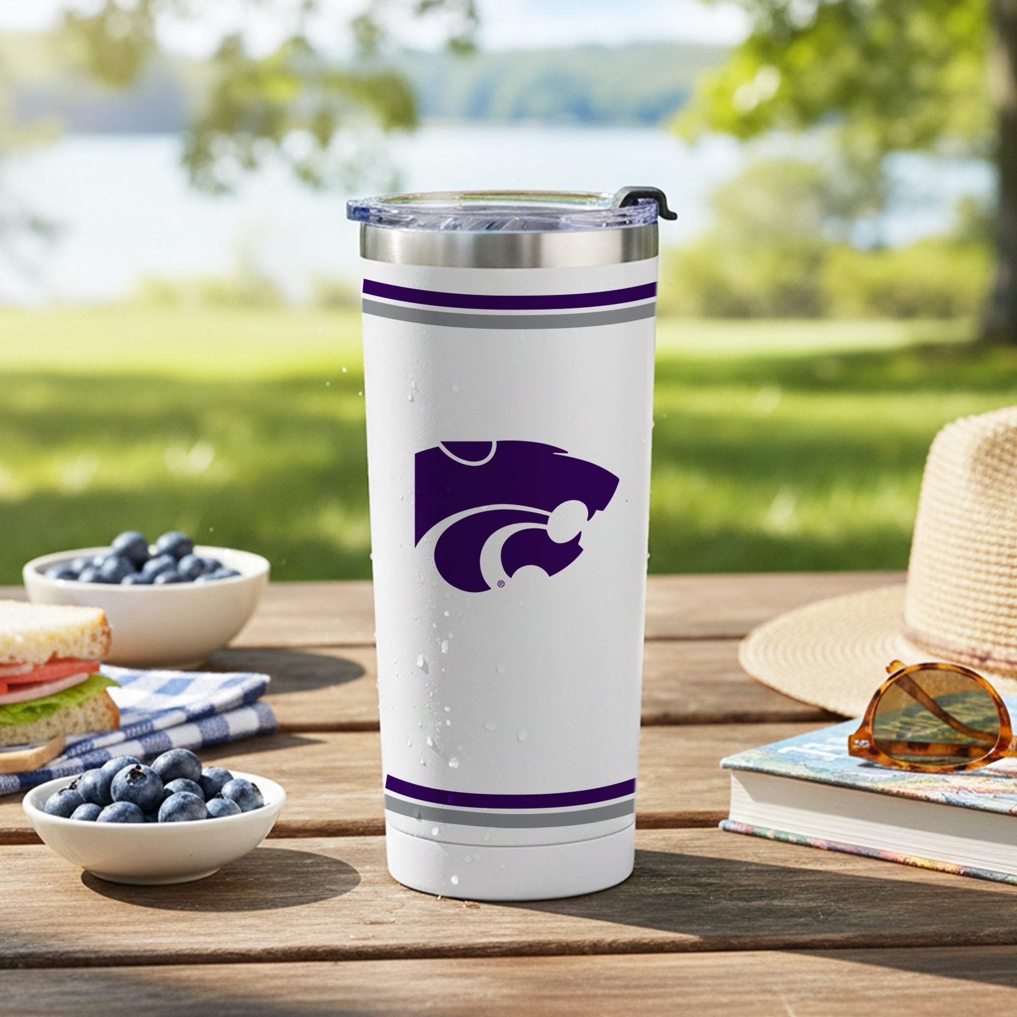 24oz Kansas St Wildcats Alumni Tumbler