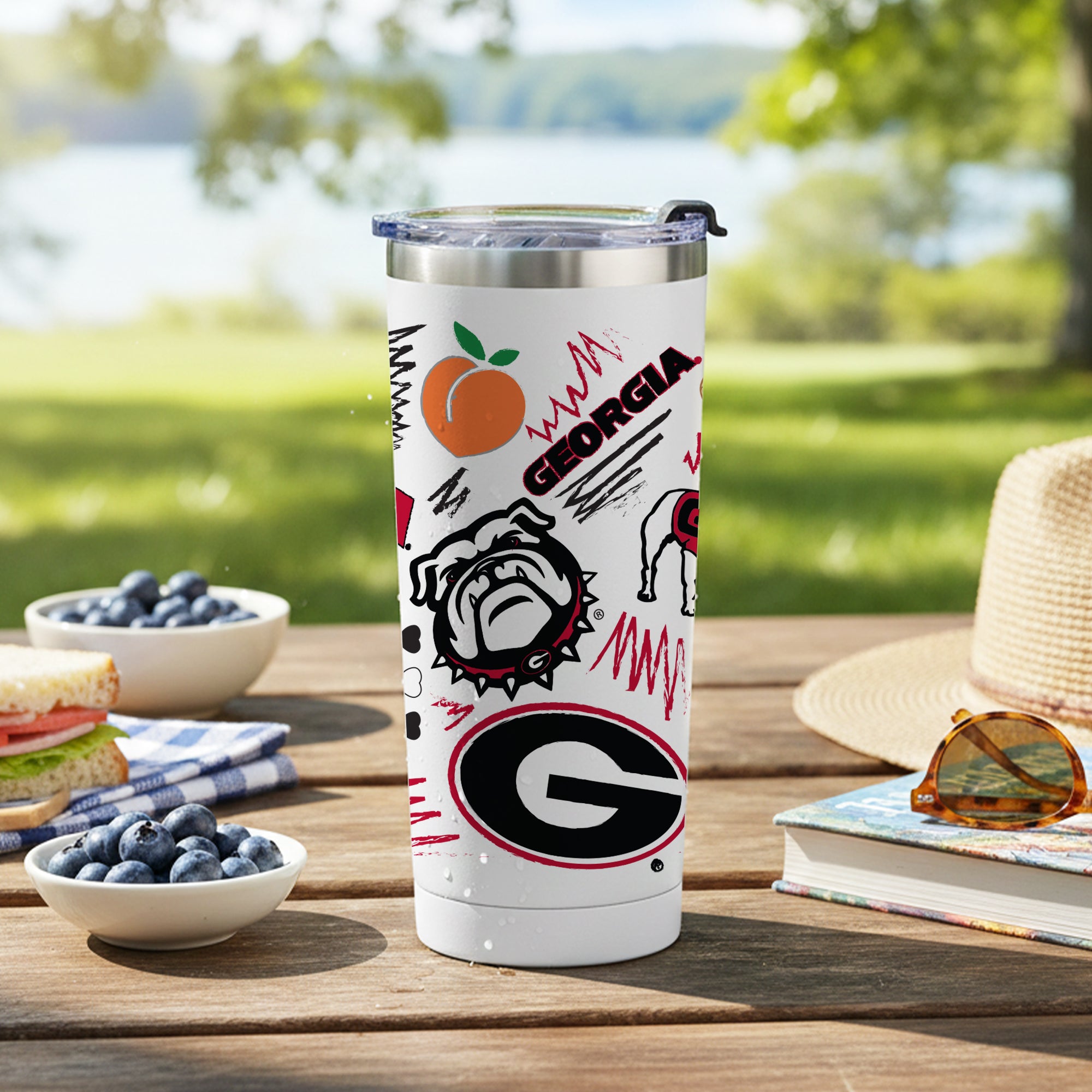 Georgia Bulldogs 24oz Local Stainless Steel Tumbler