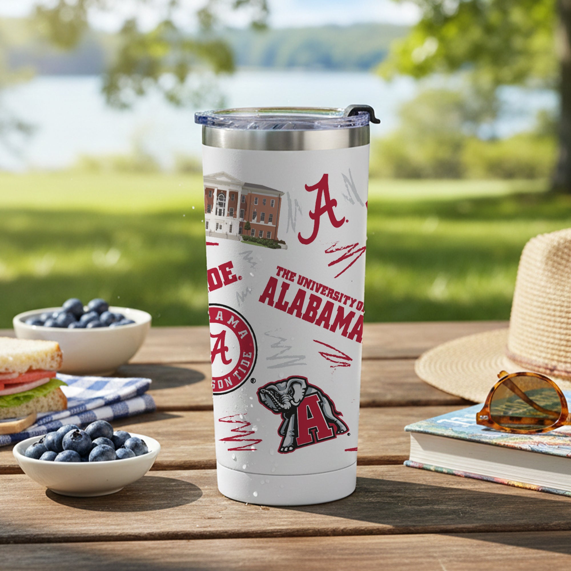 Alabama Crimson Tide 24oz Local Stainless Steel Tumbler