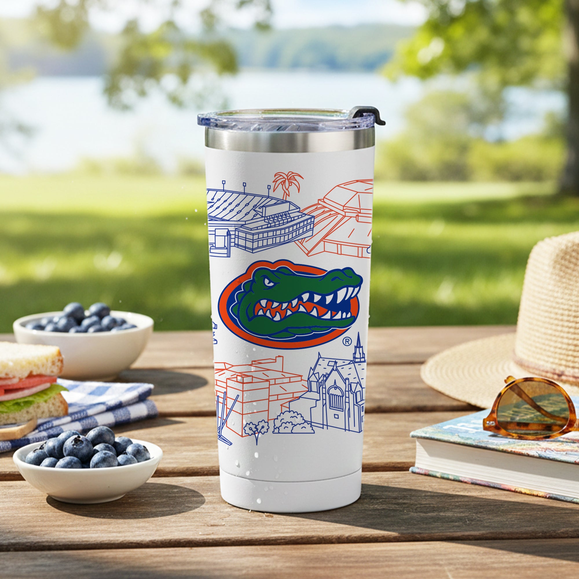 Florida Gators 24oz Campus Line Art Tumbler