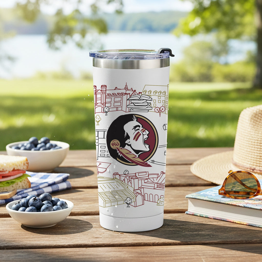 Florida State Seminoles 24oz Campus Line Art Tumbler