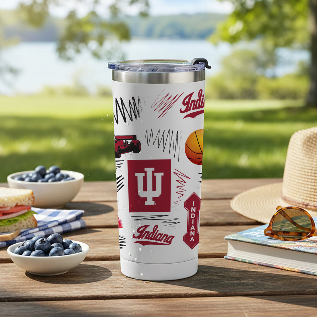 Indiana Hoosiers 24oz Local Stainless Steel Tumbler
