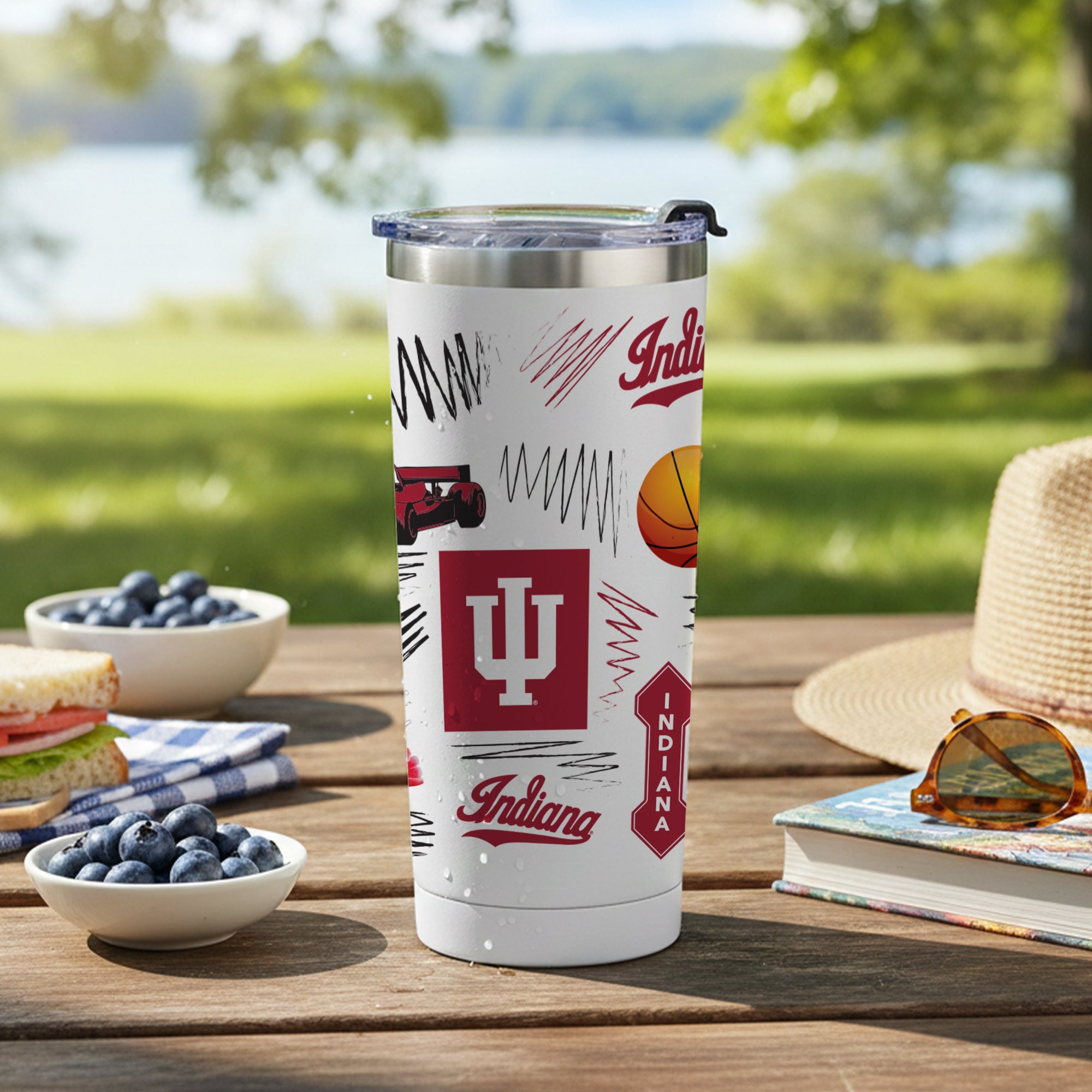 Indiana Hoosiers 24oz Local Stainless Steel Tumbler