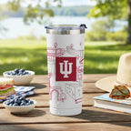Indiana Hoosiers 24oz Campus Line Art Tumbler