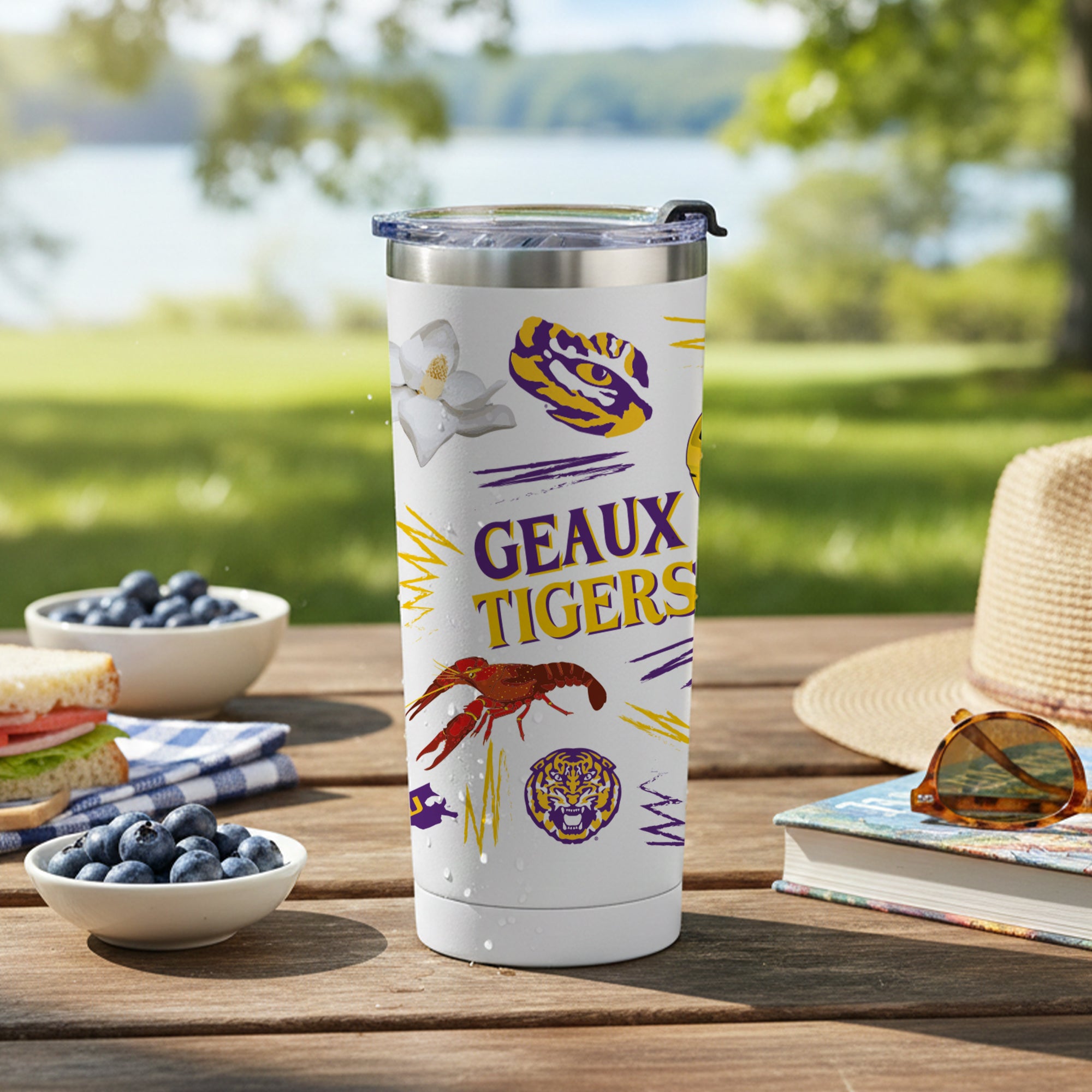 LSU Tigers 24oz Local Stainless Steel Tumbler