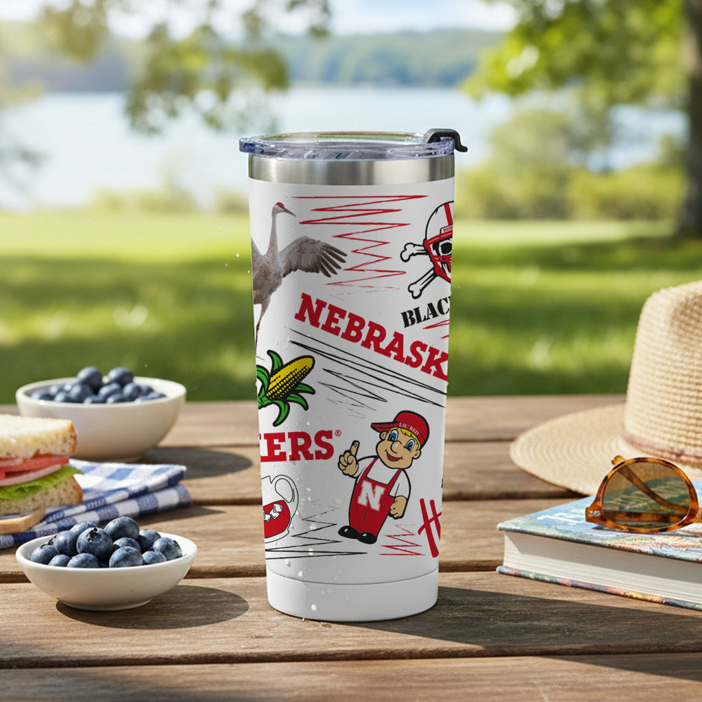 Nebraska Cornhuskers 24oz Local Stainless Steel Tumbler