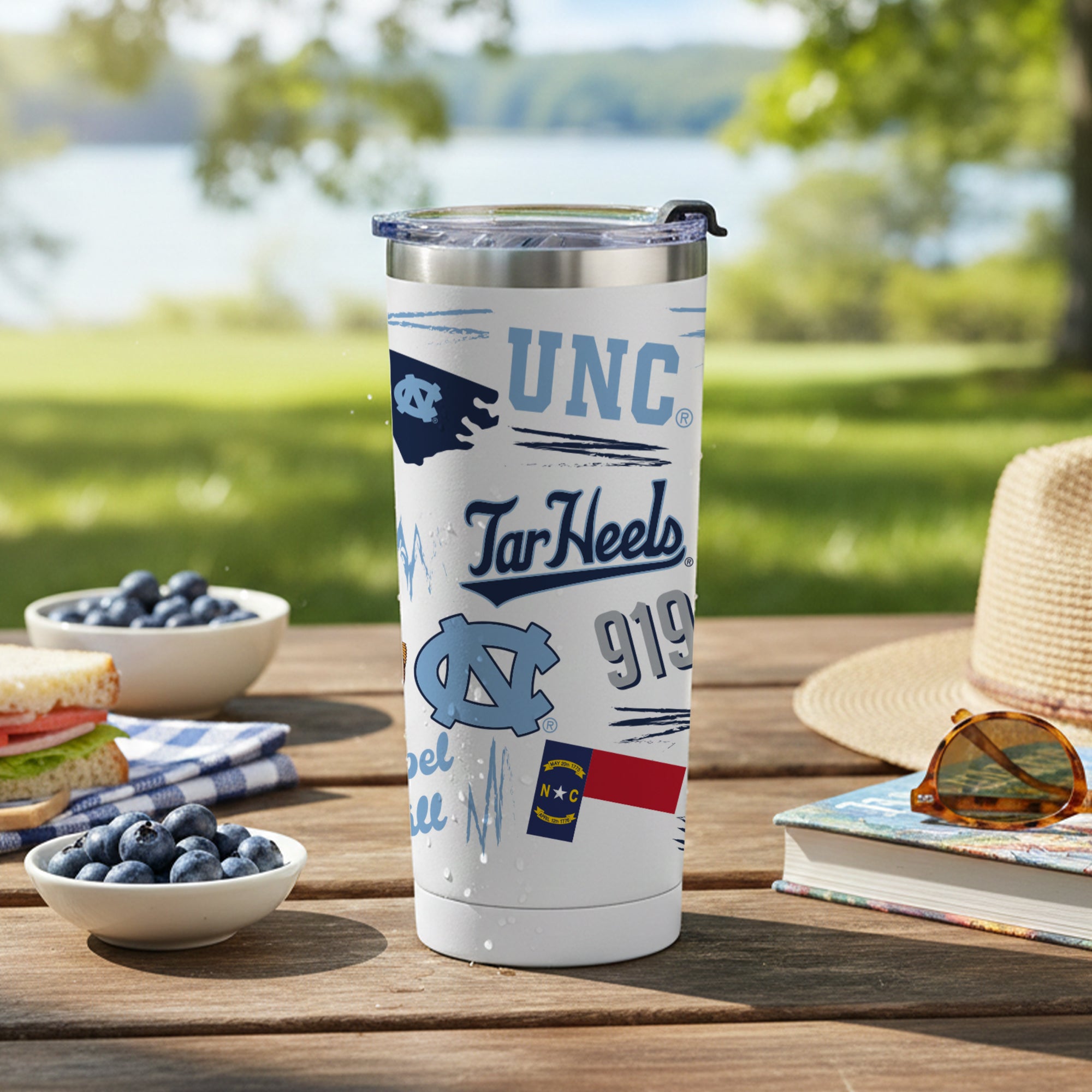 North Carolina Tar Heels 24oz Local Stainless Steel Tumbler