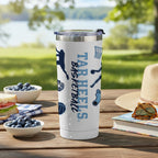 24oz North Carolina Tar Heels Basketball Sketch Tumbler