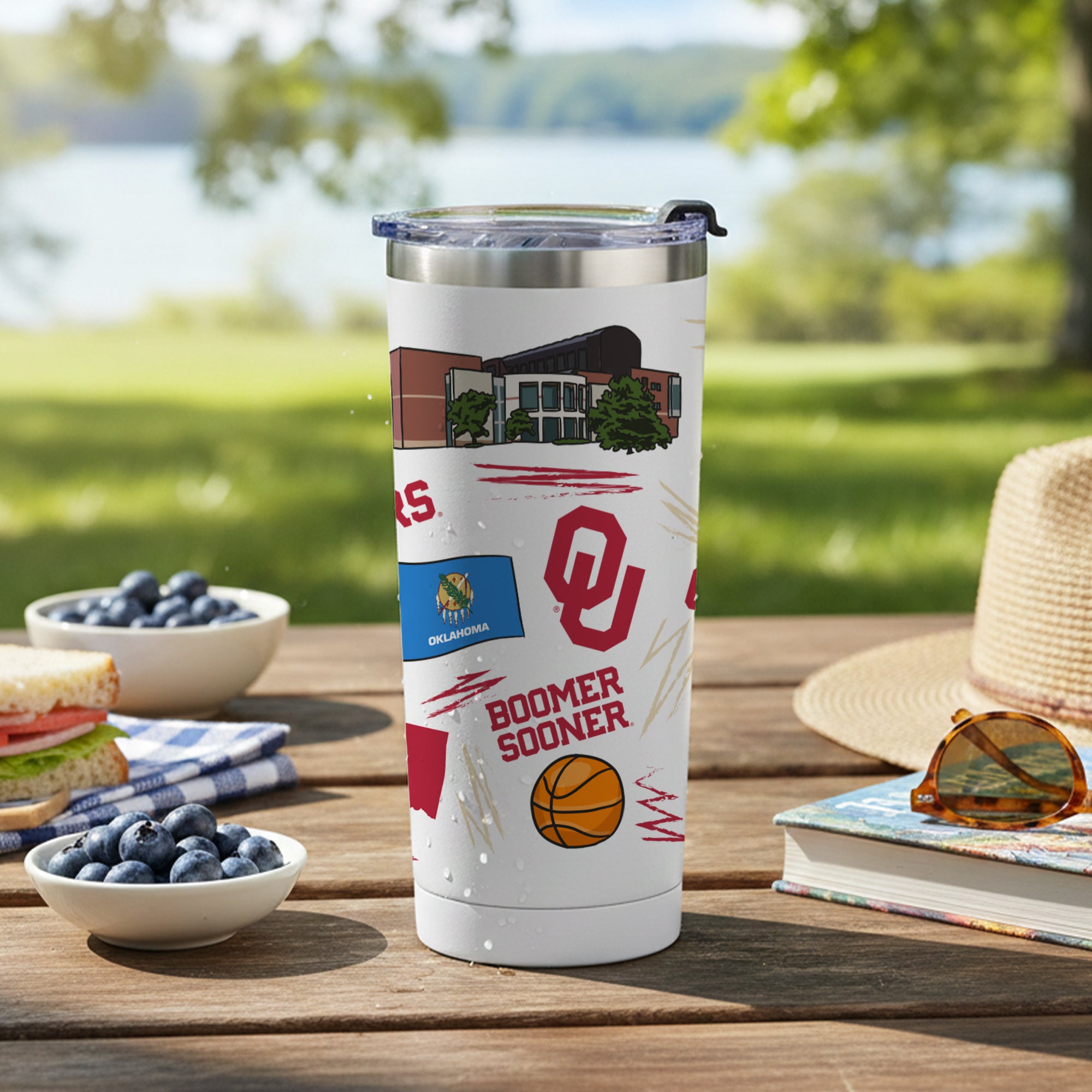 Oklahoma Sooners 24oz Local Stainless Steel Tumbler