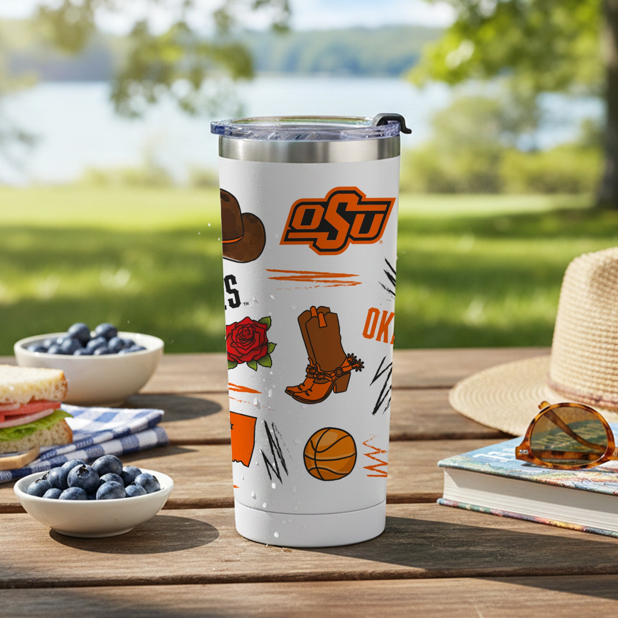Oklahoma State Cowboys 24oz Local Stainless Steel Tumbler