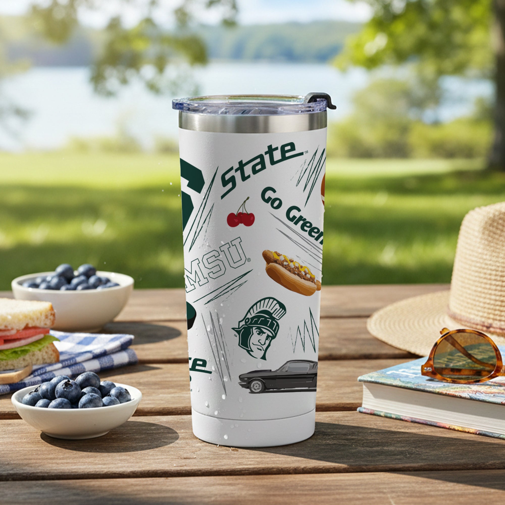 Michigan State Spartans 24oz Local Stainless Steel Tumbler
