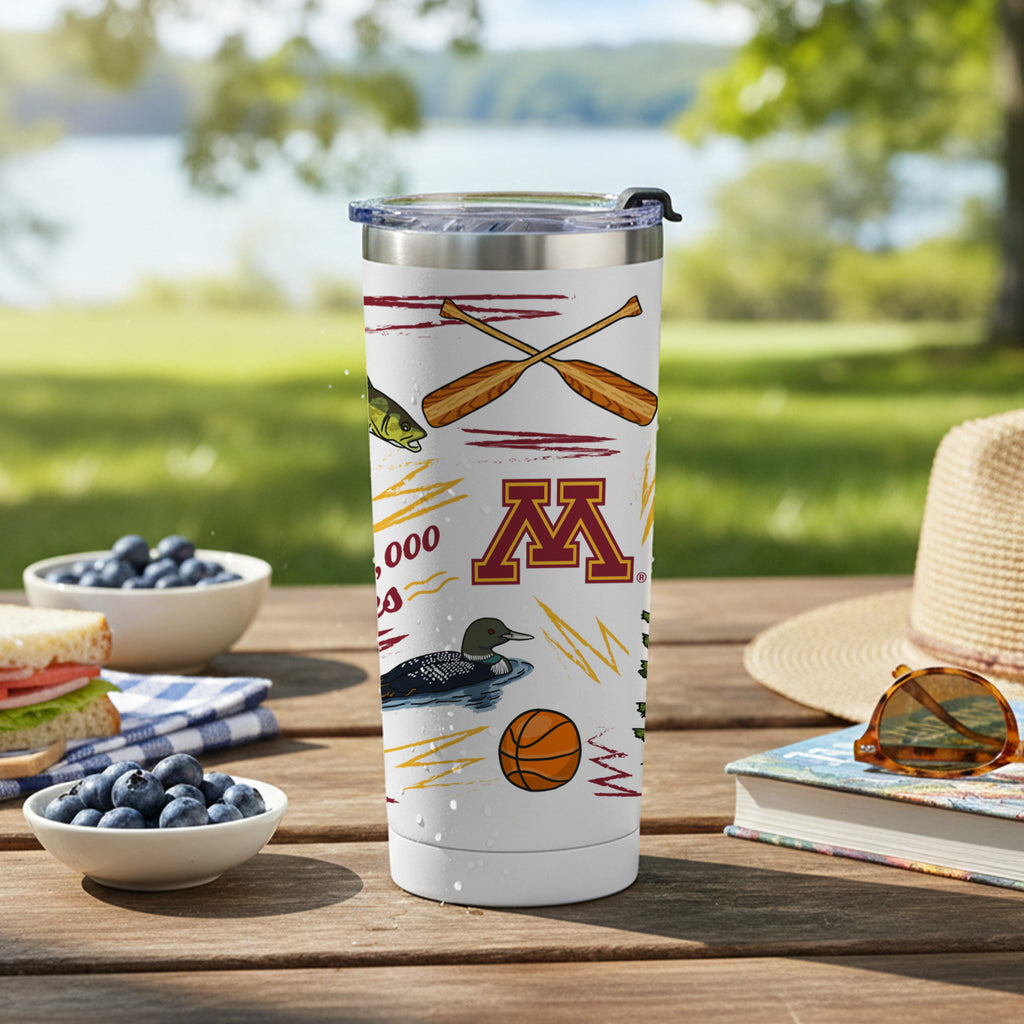 Minnesota Golden Gophers 24oz Local Stainless Steel Tumbler