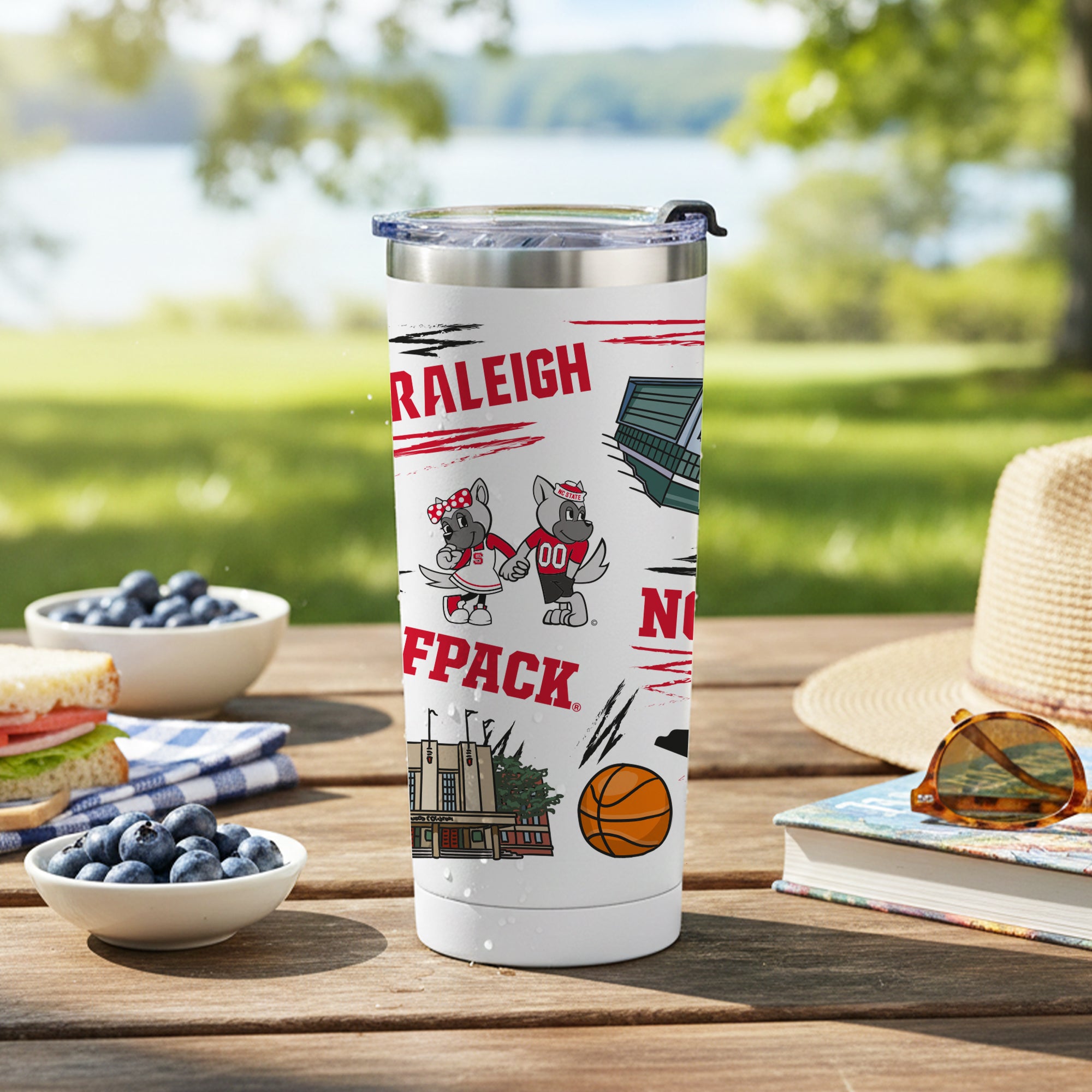 NC State Wolfpack 24oz Local Stainless Steel Tumbler