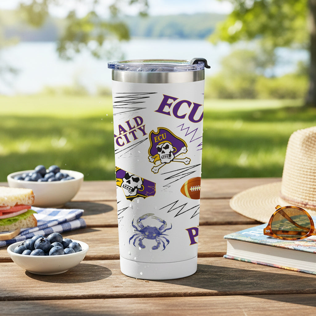 East Carolina Pirates 24oz Local Stainless Steel Tumbler