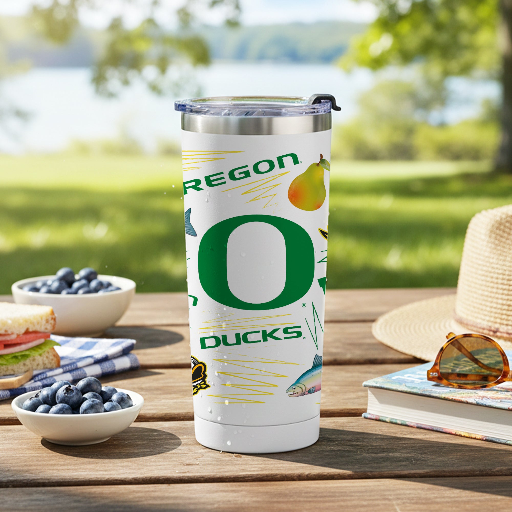 Oregon Ducks 24oz Local Stainless Steel Tumbler