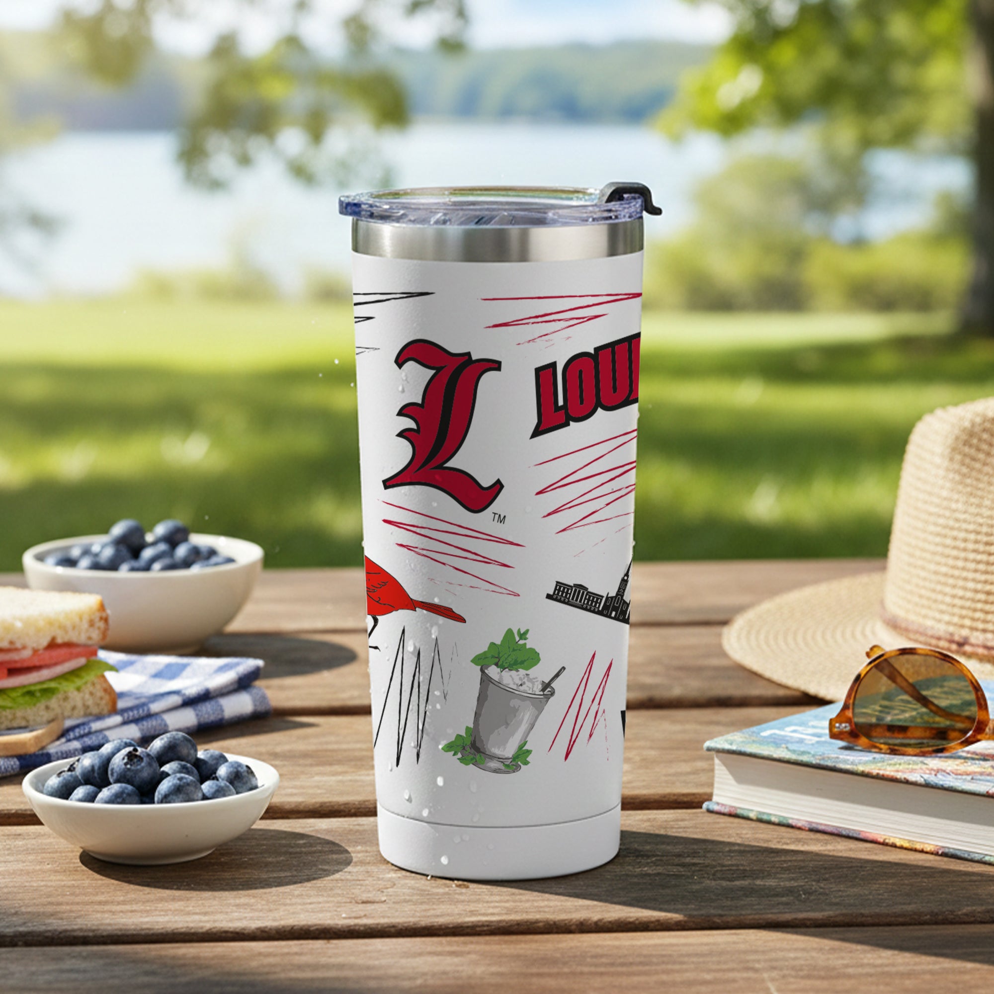 Louisville Cardinals 24oz Local Stainless Steel Tumbler