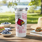 Louisville Cardinals 24oz Campus Line Art Tumbler