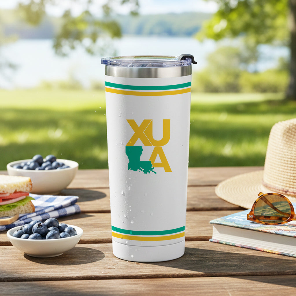 24oz Xavier Louisiana Gold Rush-Nuggets Alumni Tumbler