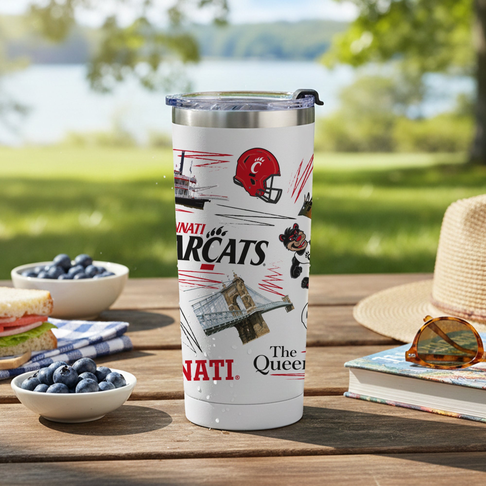 Cincinnati Bearcats 24oz Local Stainless Steel Tumbler