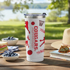 24oz Houston Cougars Basketball Sketch Tumbler