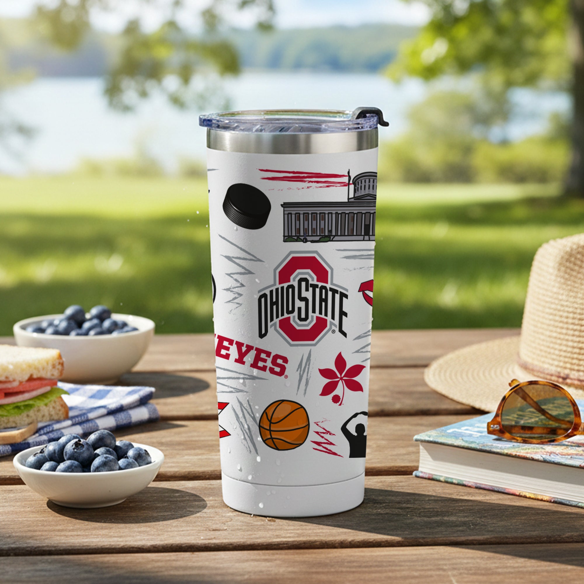 Ohio State Buckeyes 24oz Local Stainless Steel Tumbler