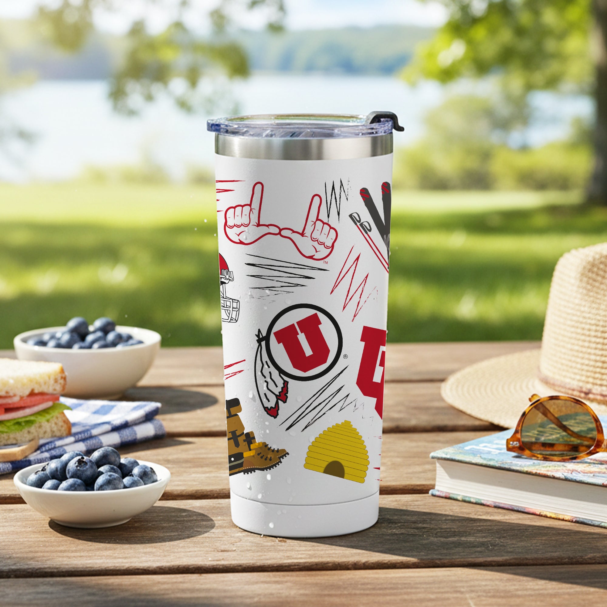 Utah Utes 24oz Local Stainless Steel Tumbler