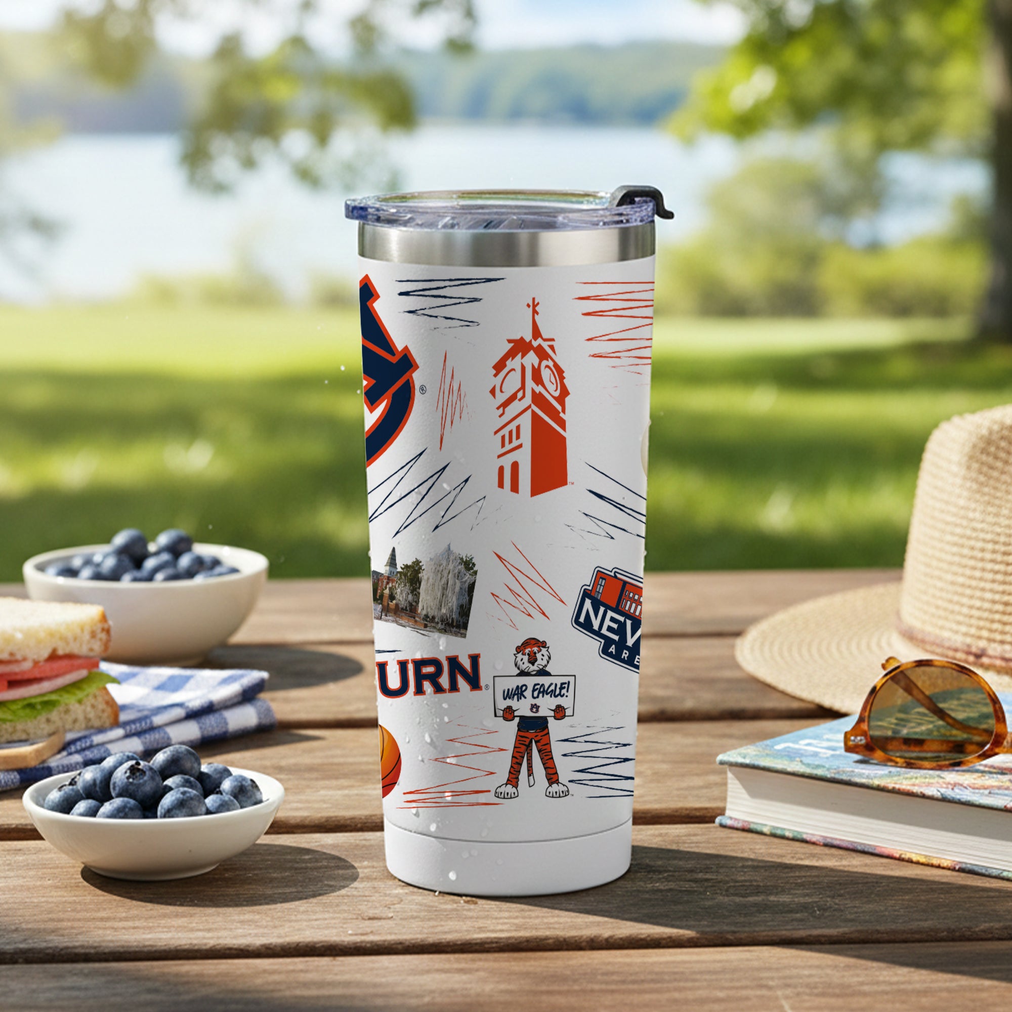 Auburn Tigers 24oz Local Stainless Steel Tumbler
