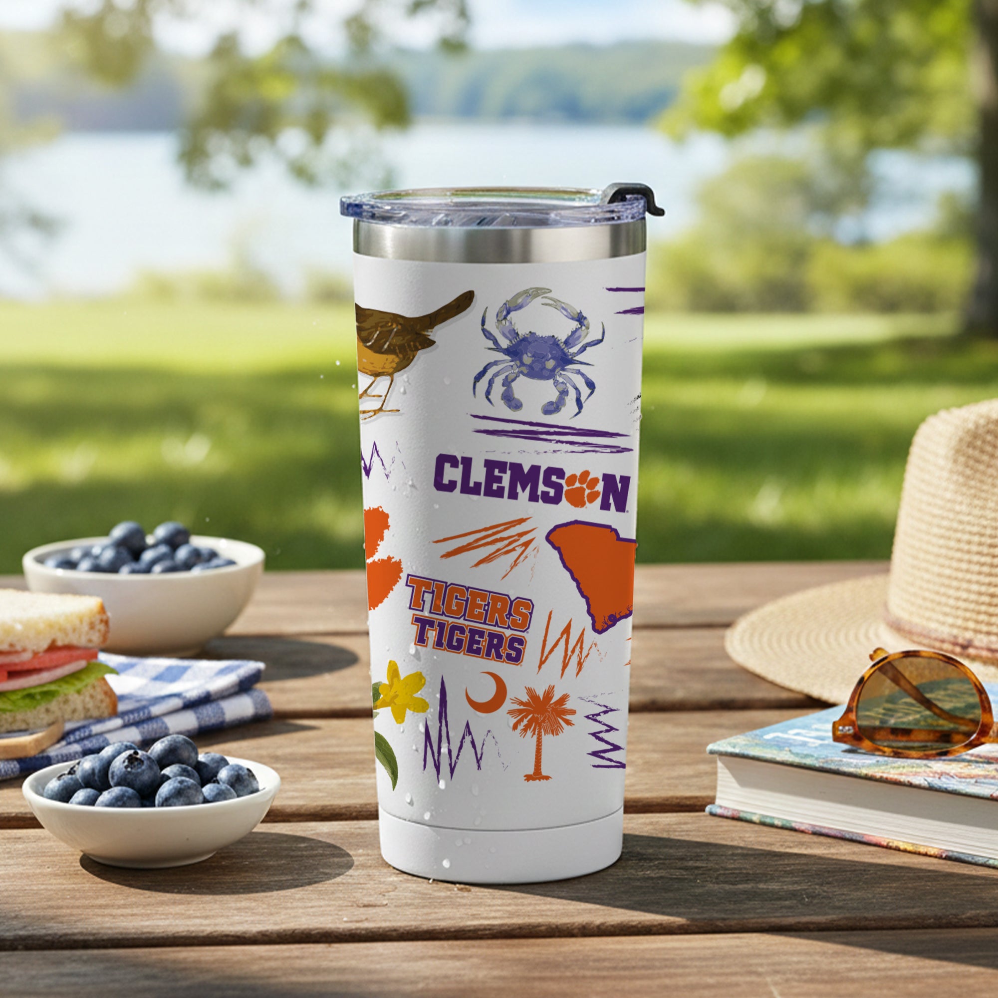 Clemson Tigers 24oz Local Stainless Steel Tumbler