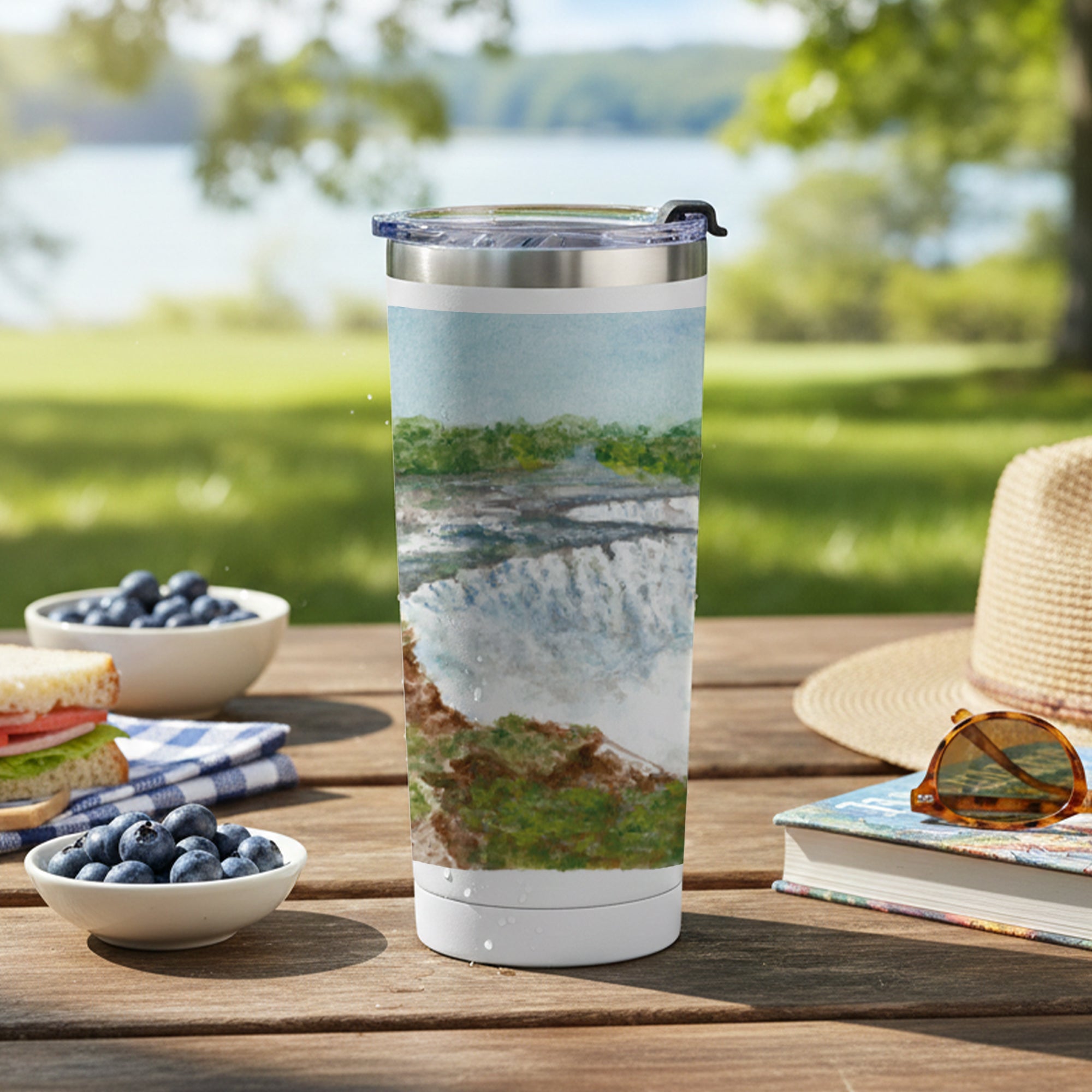 Niagara Falls National Park 24oz Stainless Steel Tumbler by Laura Wilcox