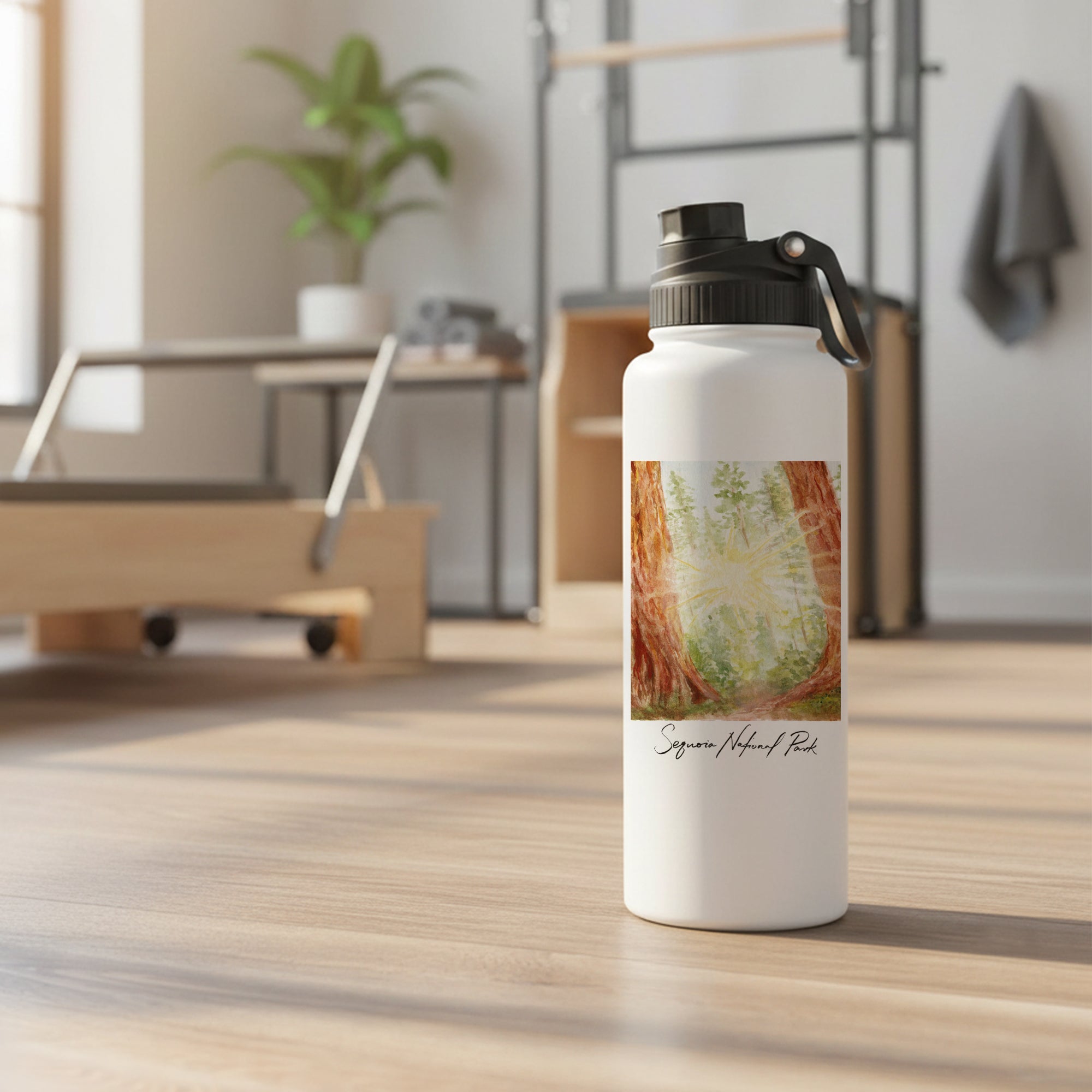 Sequoia National Park 34oz Aqua Bottle by Laura Wilcox