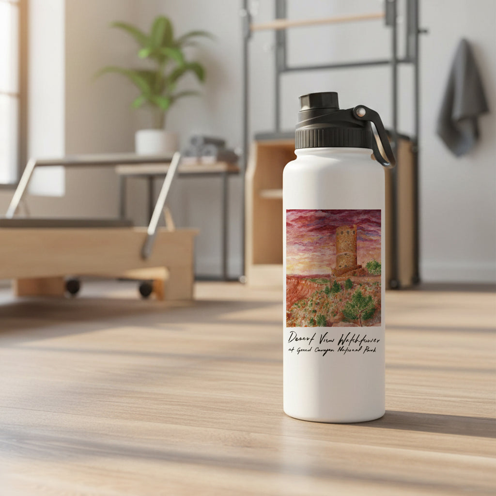 Grand Canyon National Park 34oz Aqua Bottle by Laura Wilcox